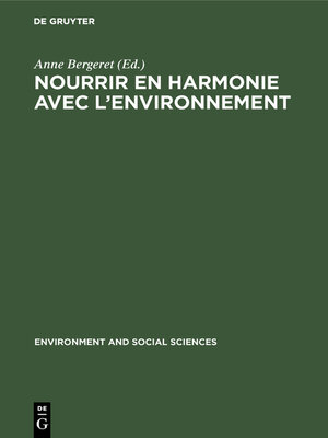 cover image of Nourrir en harmonie avec l'environnement